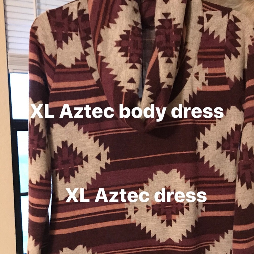 Aztec slimming body dress